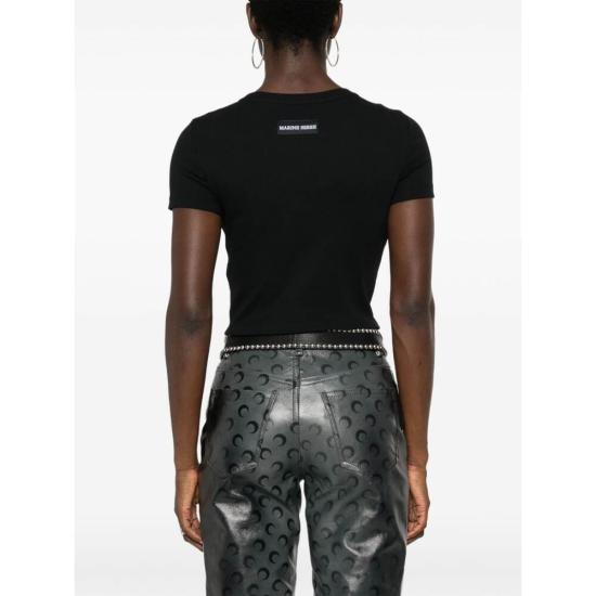 25SS 마린세르 반팔 티셔츠 WTT023ACJER0011 BK99 BLACK DOM - MARINE SERRE