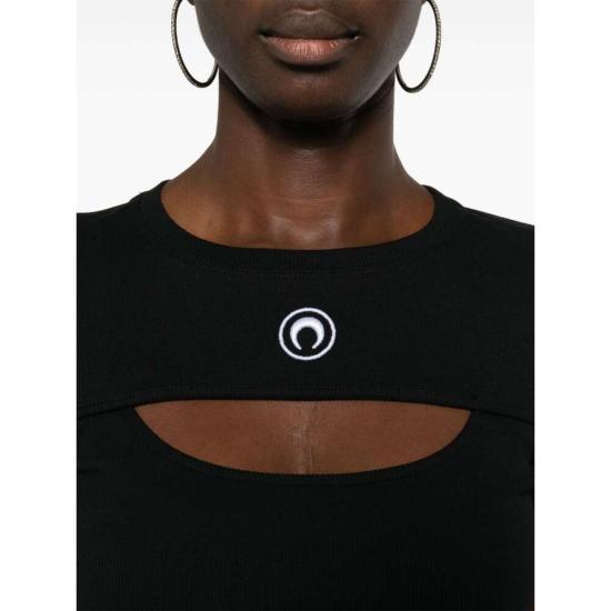 25SS 마린세르 반팔 티셔츠 WTT023ACJER0011 BK99 BLACK DOM - MARINE SERRE