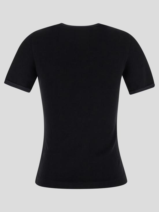 25SS 쿠레쥬 반팔 티셔츠 125JTS017JS0203 B175 BLACK BLUE DOM - COURREGES