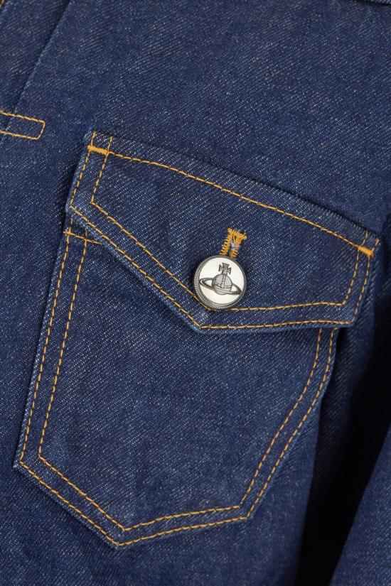 25SS 비비안웨스트우드 MARLENE 마린 크롭 자켓 19010018W0162K406 INDIGO DOM - VIVIENNE WESTWOOD