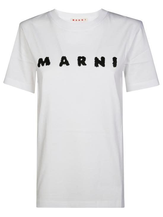 25FW 마르니 반팔 티셔츠 THJE0293P8USCX42 SLW01 BIANCO