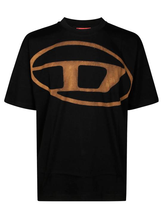 25FW 디젤 반팔 티셔츠 A148720QKAS 9XX NERO