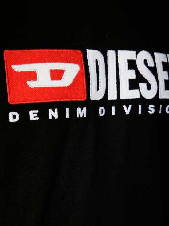 26FW 디젤 T-박스트-Div 로고 패치 티셔츠 A149430GRAI 9XX NERO - DIESEL