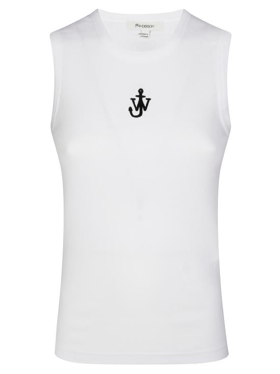 25FW JW앤더슨 민소매 티셔츠 JO0248PG1717 001 WHITE BIANCO