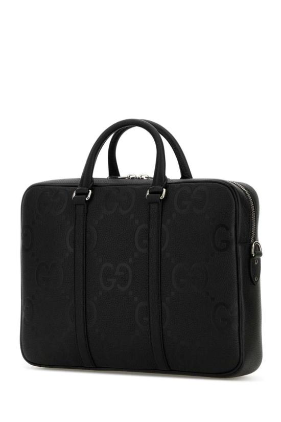 25FW 구찌 점보 GG 브리프케이스 792264AABY0 1000 Black - GUCCI