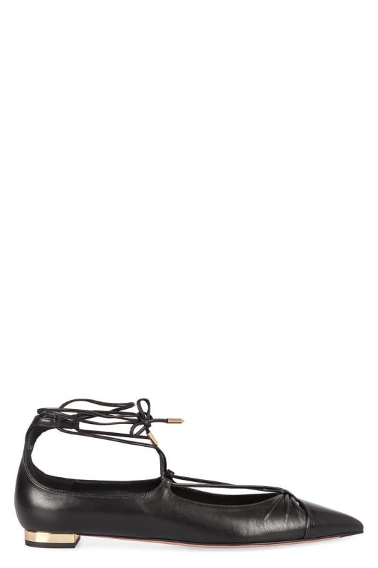 25SS 아쿠아주라 플랫 슈즈 GBIFLAA0NNG 000 Black