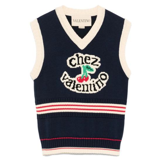 25FW 발렌티노 가라바니 민소매 티셔츠 7B3KM06E9HM 0W6 Blue