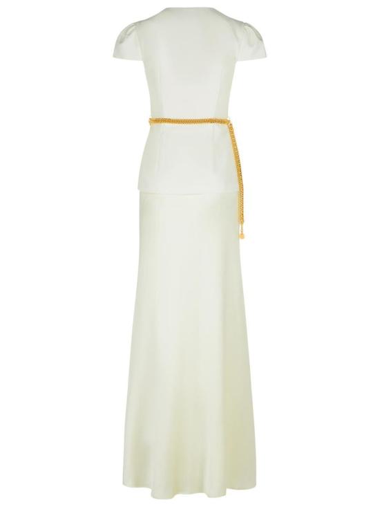 25FW 셀프 포트레이트 롱 원피스 PF25 017XA CCREAM Beige - SELF PORTRAIT