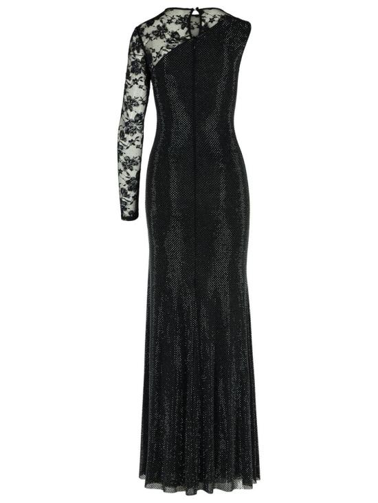 25FW 셀프 포트레이트 롱 원피스 PF25 100X BBLACK Black - SELF PORTRAIT