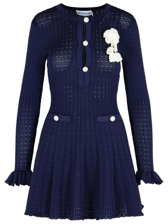 25FW 셀프 포트레이트 숏 원피스 PF25 094S BLBLUE