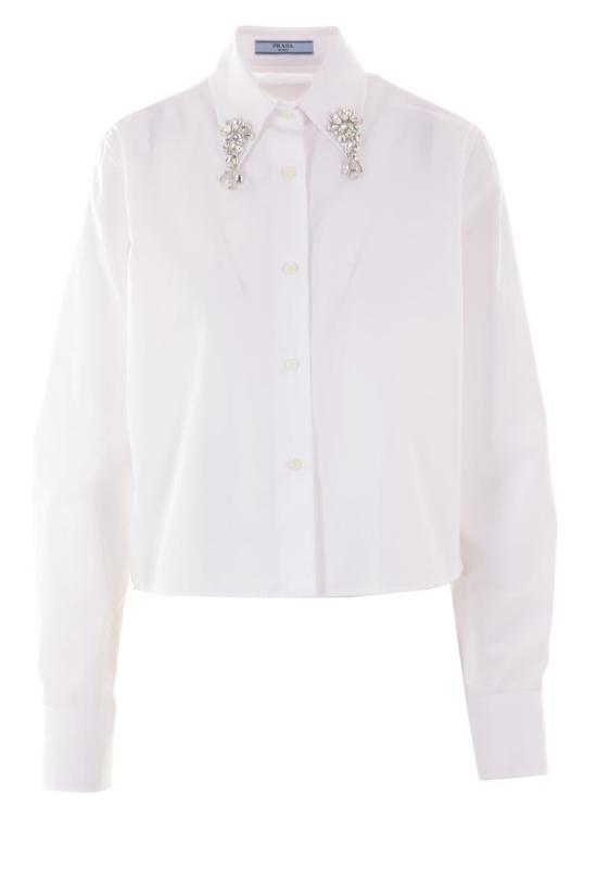 25SS 프라다 셔츠 P472HRSOOO155WF0009 WHITE