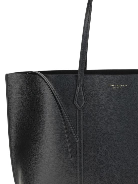26FW 토리버치 레더 페리 토트백 169476 001 BLACK - TORY BURCH