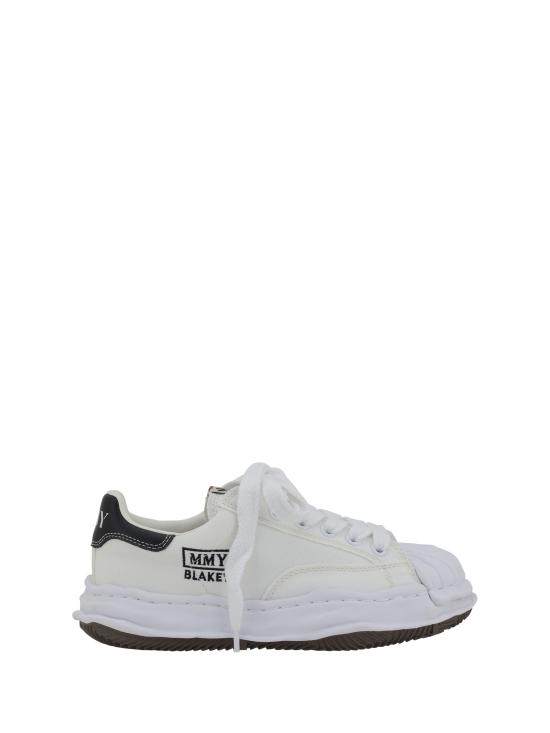 26SS 메종 미하라 야스히로 블레이키 OG 솔 캔버스 로우탑 스니커즈 A08FW735 WHITE
