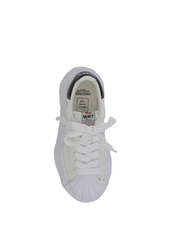 26SS 메종 미하라 야스히로 블레이키 OG 솔 캔버스 로우탑 스니커즈 A08FW735 WHITE - MAISON MIHARA YASUHIRO