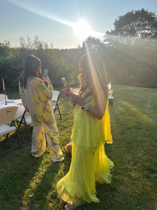  Louiza Babouryan 민소매 티셔츠 루이자 바부리안 오간자 탱크 레몬 - OTHER BRANDS