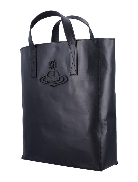 25SS 비비안웨스트우드 토트백 4D02000BUL00ANN401 BLACK DOM - VIVIENNE WESTWOOD