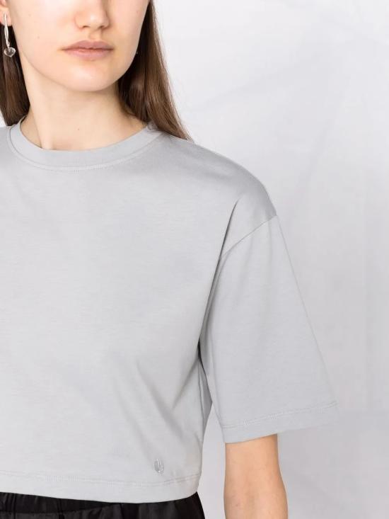 25SS 루루 스튜디오 반팔 티셔츠 GUPOGREYMELANGE Gray - LOULOU STUDIO