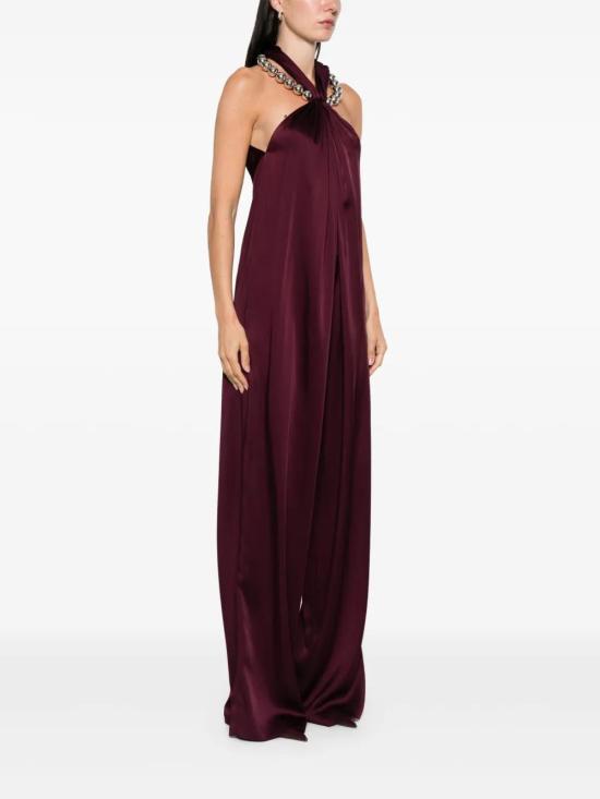 25FW 스텔라 맥카트니 롱 원피스 6100993FU302 6017 BORDEAUX - STELLA MCCARTNEY