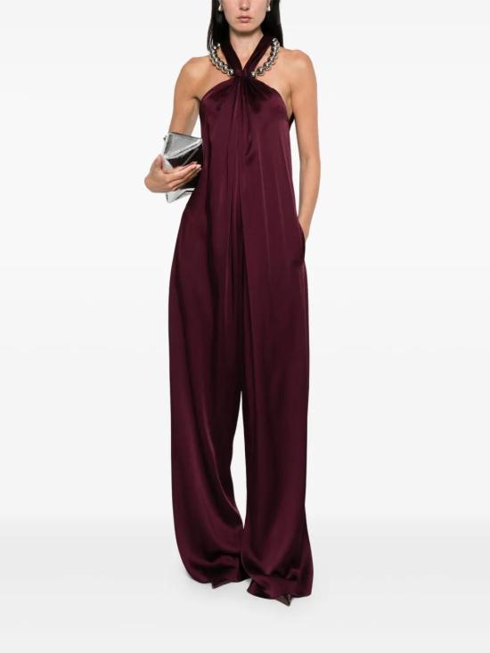 25FW 스텔라 맥카트니 롱 원피스 6100993FU302 6017 BORDEAUX - STELLA MCCARTNEY