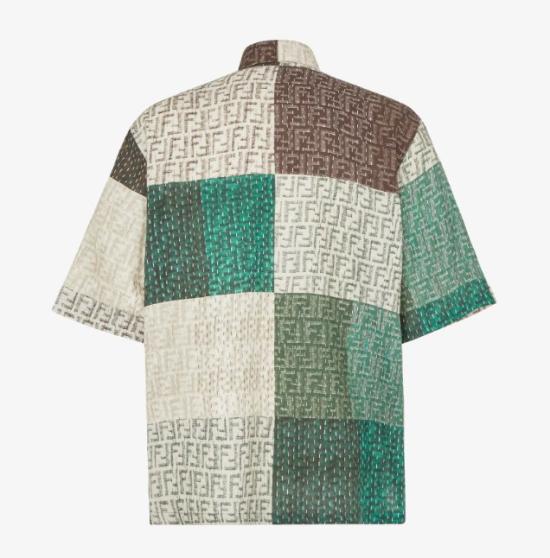  펜디 폴로 티셔츠 FS0795 AU73 F1RFY BROWN GREEN DOM - FENDI