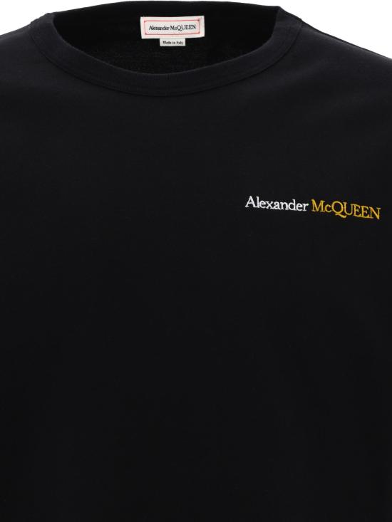  알렉산더 맥퀸 반팔 티셔츠 776281 QXAAB 0552 BLACK DOM - ALEXANDER MCQUEEN