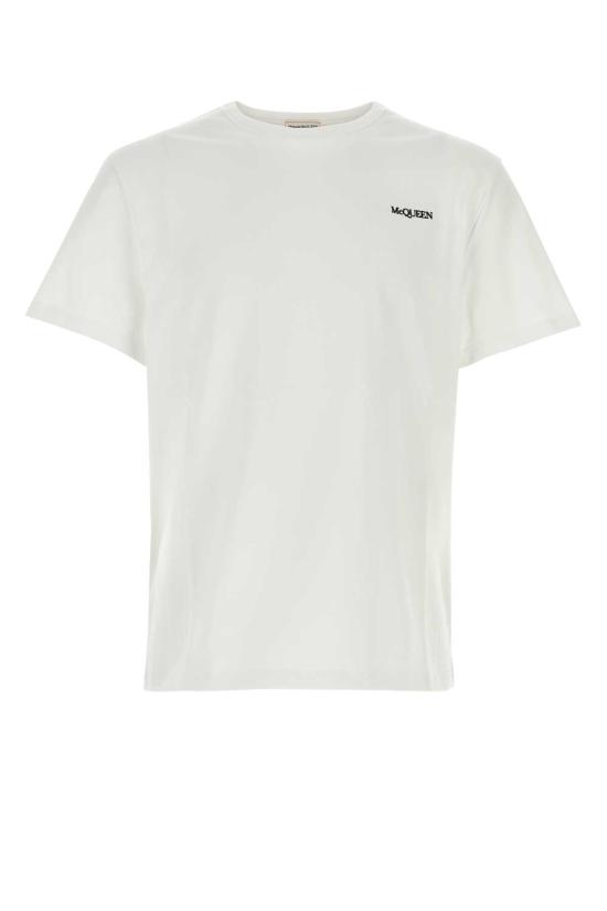  알렉산더 맥퀸 반팔 티셔츠 776281 QXAAB 0965 WHITE DOM