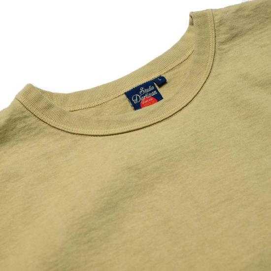  스튜디오 다치산 반팔 티셔츠 스튜디오 다르티산 9913 10.5oz 루프휠 티셔츠 그린 - STUDIO D'ARTISAN