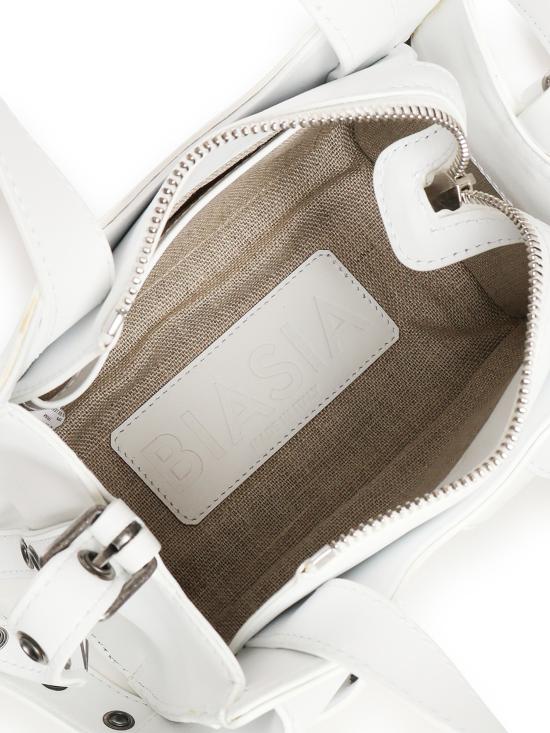  비아시아 숄더백 FBBP70004 BIANCO SILV ANT White - BIASIA