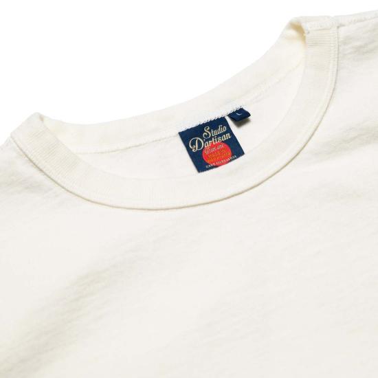  스튜디오 다치산 반팔 티셔츠 스튜디오 다르티산 9913 10.5oz 루프휠 티셔츠 화이트 - STUDIO D'ARTISAN