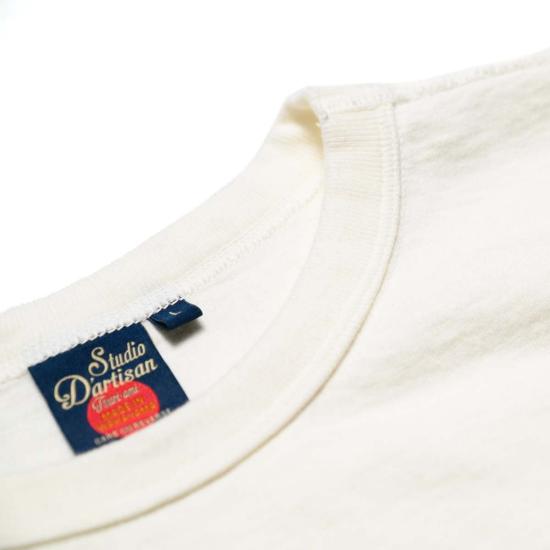  스튜디오 다치산 반팔 티셔츠 스튜디오 다르티산 9913 10.5oz 루프휠 티셔츠 화이트 - STUDIO D'ARTISAN