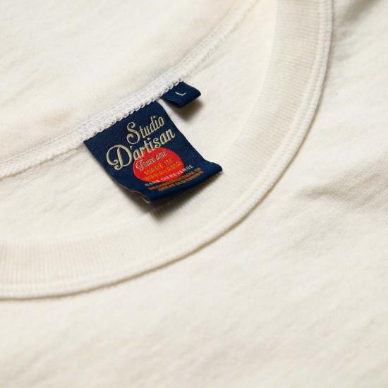  스튜디오 다치산 반팔 티셔츠 스튜디오 다르티산 9913 10.5oz 루프휠 티셔츠 화이트 - STUDIO D'ARTISAN