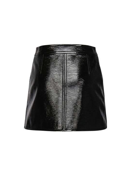 25FW 쿠레쥬 숏 스커트 PERCJU001VY0014 9999 Black - COURREGES