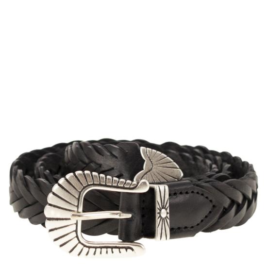  알베르토루티 가죽 벨트 TRECCIA 025 BLACK