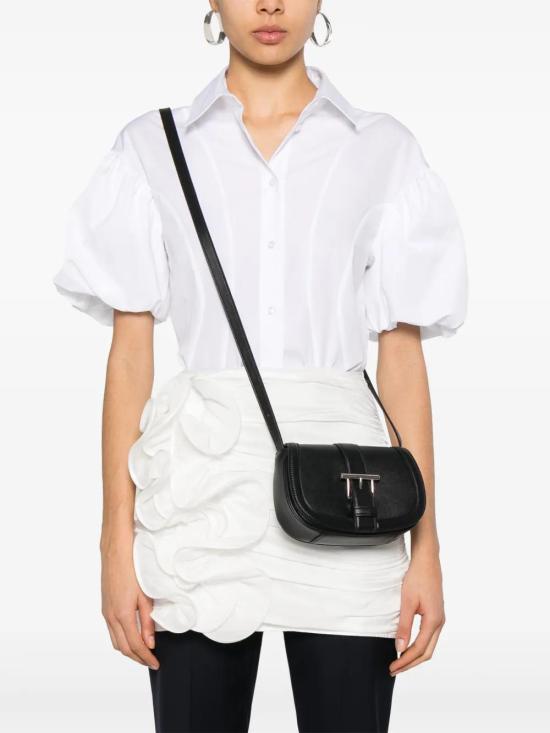 25SS 알렉산더 맥퀸 미니 T 바 사첼 크로스백 8271131MAAD 1000 BLACK - ALEXANDER MCQUEEN