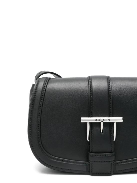 25SS 알렉산더 맥퀸 미니 T 바 사첼 크로스백 8271131MAAD 1000 BLACK - ALEXANDER MCQUEEN