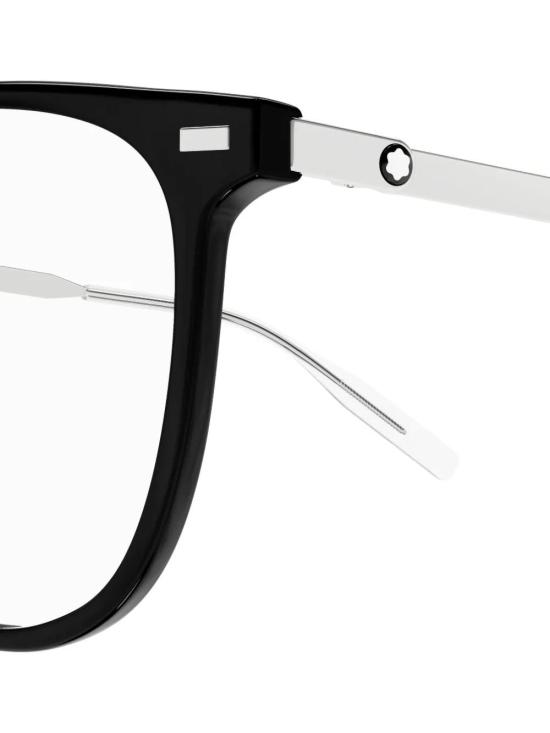 25SS 몽블랑 안경 MB0393ON 001 BLACK SILVER TRANSPARENT - MONTBLANC