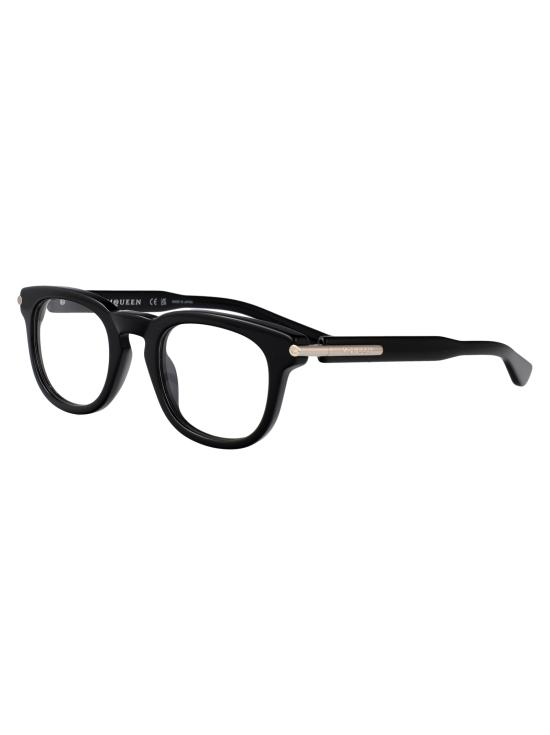 25SS 알렉산더 맥퀸 안경 AM0498O 001 BLACK BLACK TRANSPARENT - ALEXANDER MCQUEEN