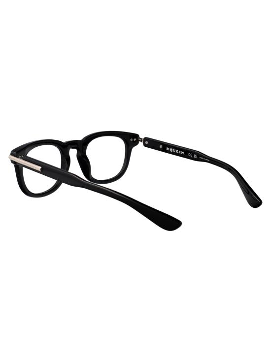 25SS 알렉산더 맥퀸 안경 AM0498O 001 BLACK BLACK TRANSPARENT - ALEXANDER MCQUEEN