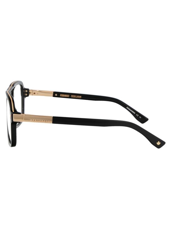 25SS 디스퀘어드2 안경 D2 0087 2M2 BLACK GOLD - DSQUARED2