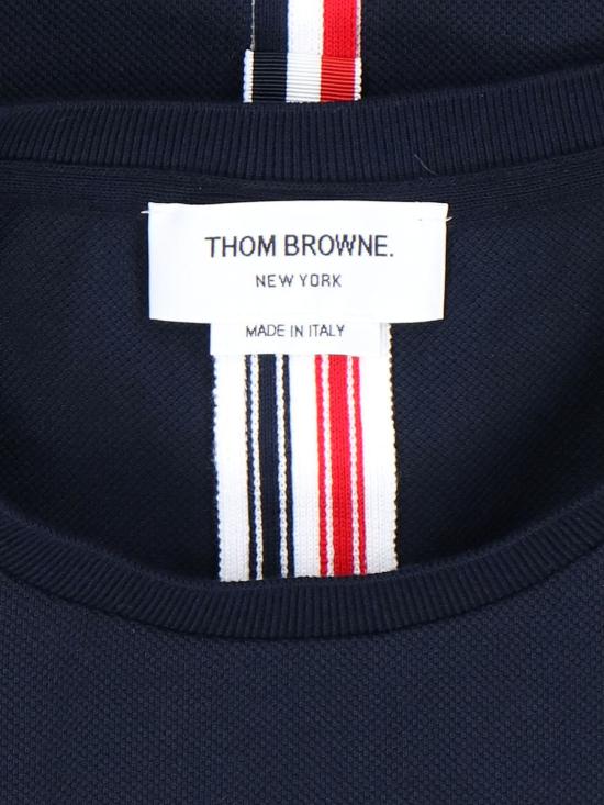 25FW 톰브라운 반팔 티셔츠 MJS056A 00050415 BLUE - THOM BROWNE