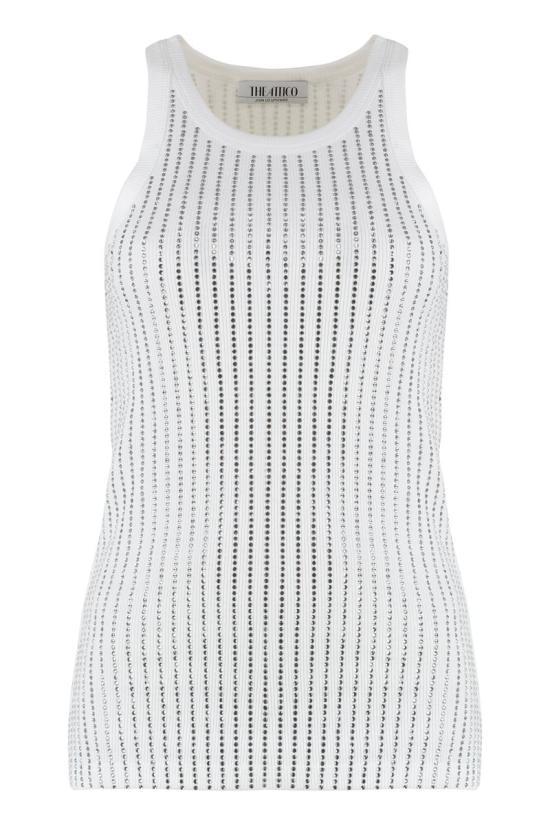 24FW 디 아티코 민소매 티셔츠 247WCT276J050R 480 WHITE