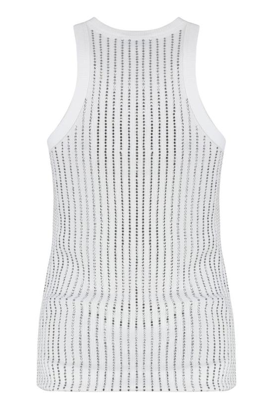 24FW 디 아티코 민소매 티셔츠 247WCT276J050R 480 WHITE - THE ATTICO