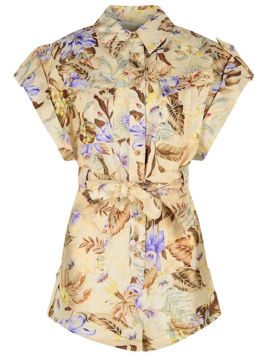 25FW 짐머만 숏 원피스 4235YSS254CREAM MULTI Cream