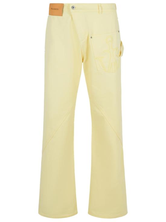 25FW JW앤더슨 스트레이트 팬츠 TR0405 PG1775207 Yellow