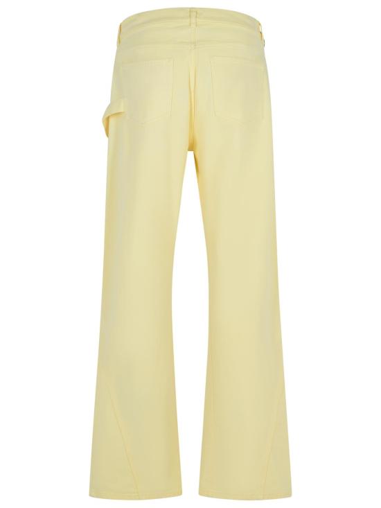 25FW JW앤더슨 스트레이트 팬츠 TR0405 PG1775207 Yellow - JW ANDERSON