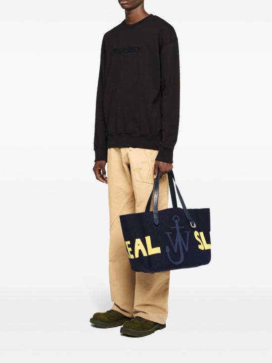 24FW JW앤더슨 긴팔 티셔츠 JW0215 PG1632999 Black - JW ANDERSON