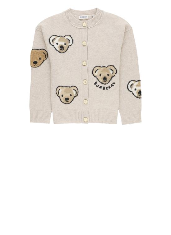 25FW [주니어] 버버리 가디건 8109387 KG5 LESA BEAR CARDIC1540 Beige - BURBERRY