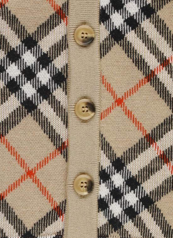 25FW [주니어] 버버리 가디건 8104300 KG5 GRAHAM CHECKB9368 Beige - BURBERRY