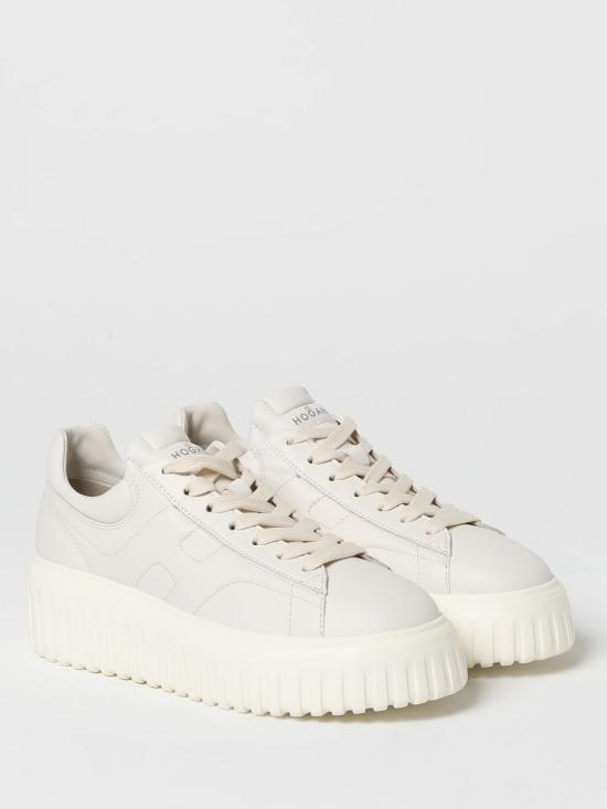 25FW 호간 H-스트라이프 스니커즈 HXW6450FC60LE9 B013 Yellow Cream - HOGAN