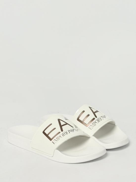 25FW 엠포리오 아르마니 뮬/슬리퍼 7X000108AF15118 MZ095 White - EMPORIO ARMANI